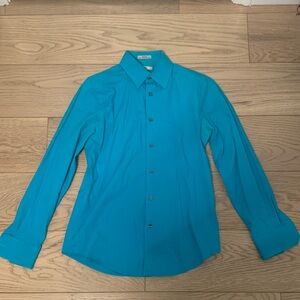Express Teal Dress Shirt for Men